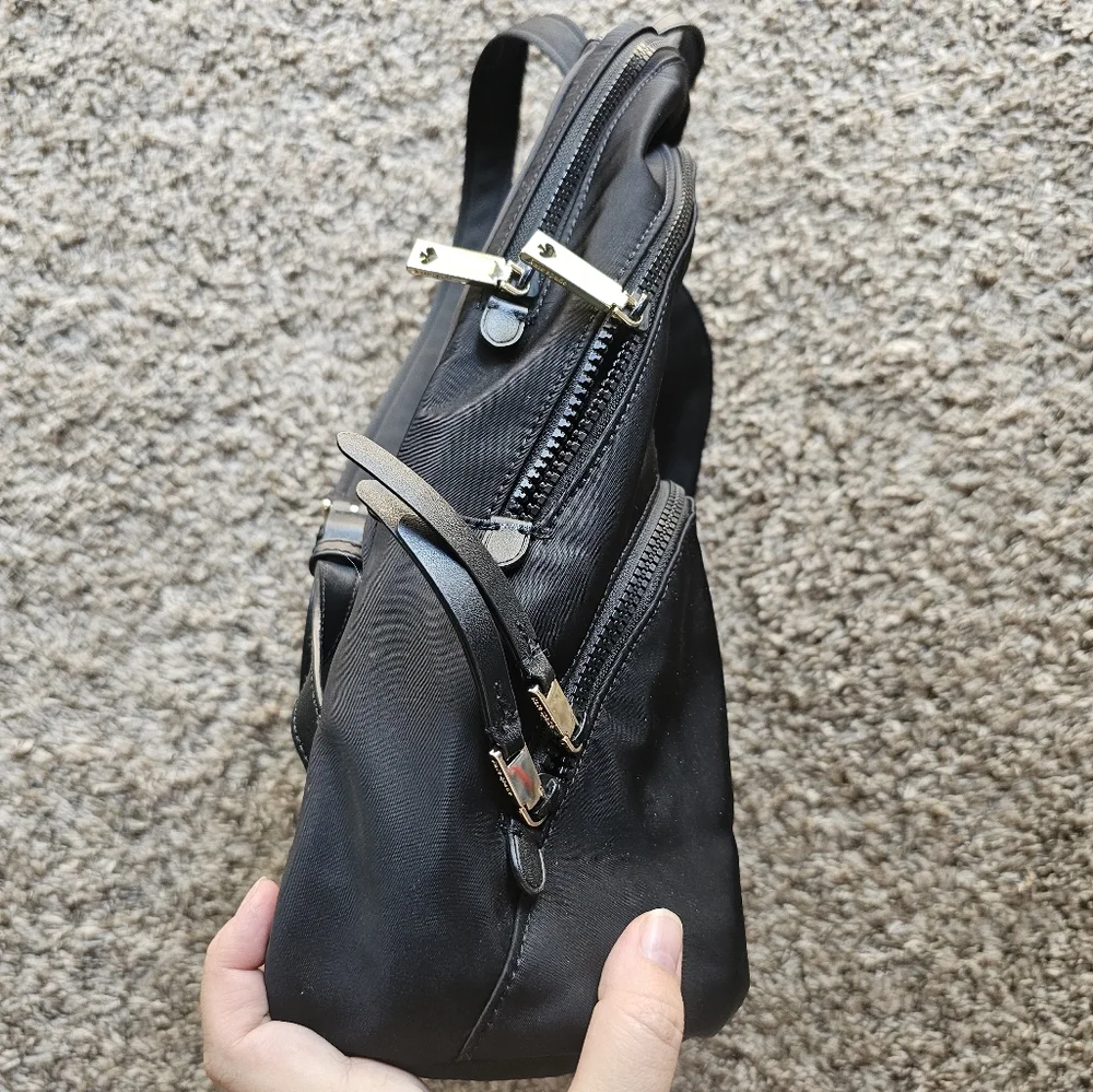 Kate Spade Karissa Black Multi Pocket Big‎ Zip Backpack